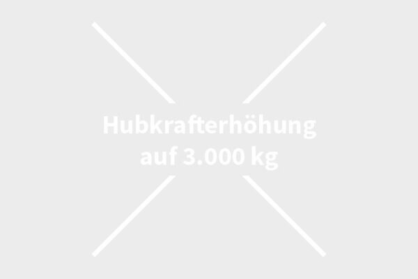 Hubkrafterhöhung auf 3.000 kg